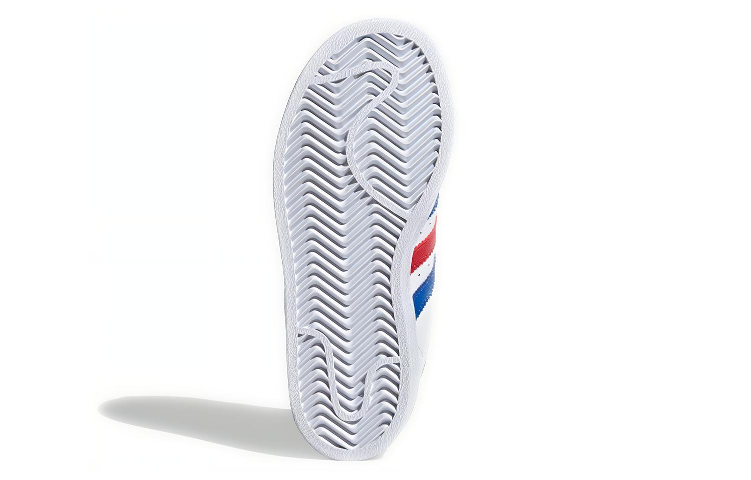 Кеды adidas originals SUPERSTAR (бело-сине-красные) — Белый / синий / красный — фото 7