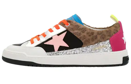 Golden Goose Yeah Stylish Skateboarding Shoes Men's Silver Black Yellow