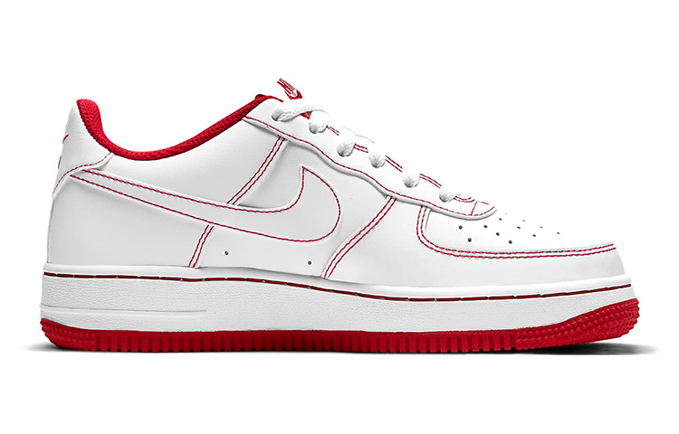 Кеды Nike Air Force 1 (красно-белые) — фото 4