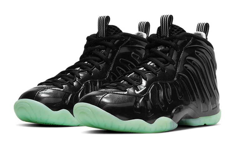Кроссовки Nike NikeLittle Posite One All-Star (черно-зеленые) — Чёрный / зелёный — фото 5