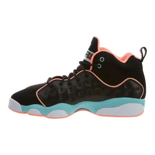 Jordan Jumpman Team 2 Black Crimson Pulse Light Aqua GS