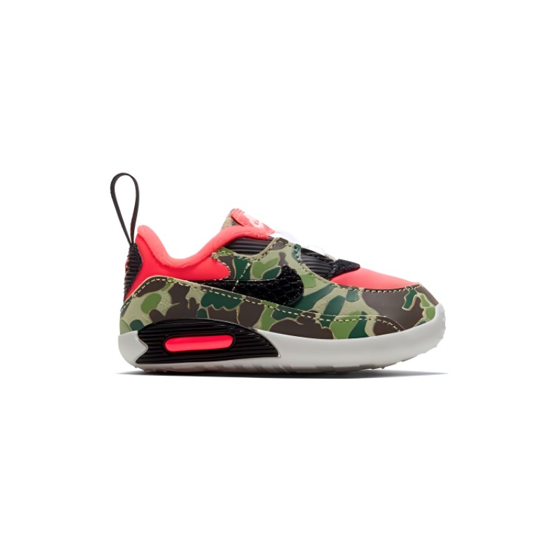 Детские кроссовки Nike Air Max 90 "Duck Camo" TD (черно-красные) — фото 3