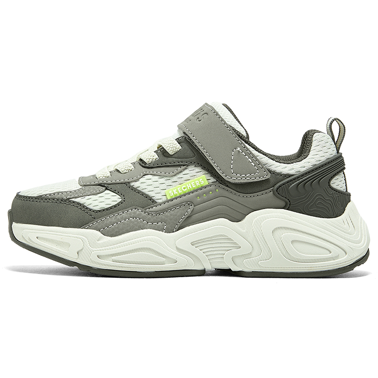 Детские кеды Skechers kids (оливково-зеленые)