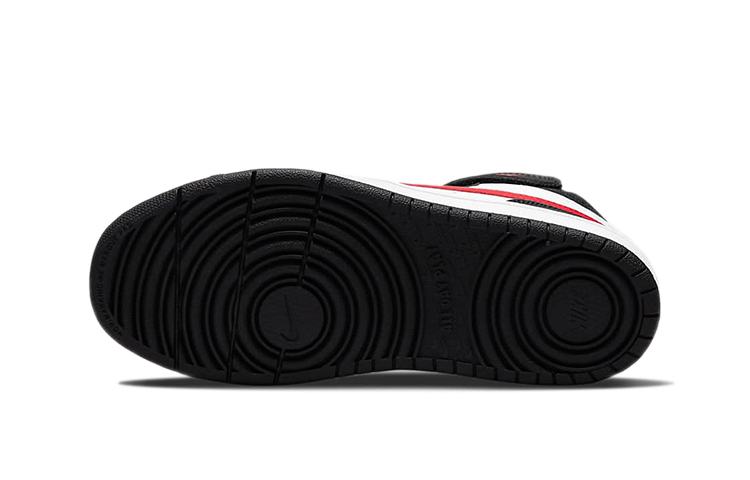 Детские кеды Nike Court Borough Mid 2 (черно-бело-красные) — Чёрный / белый / красный — фото 7
