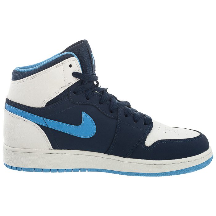 Кроссовки Jordan JordanAir Jordan 1 Retro Chris Paul GS (бело-синие) — 午夜蓝/白/大学蓝 — фото 2