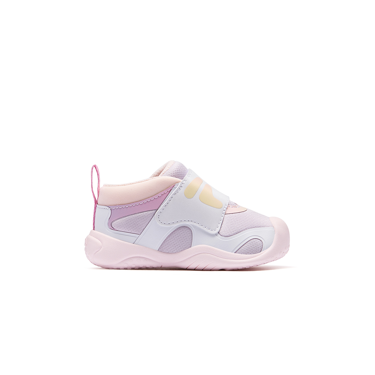 Кроссовки Fila KIDS Heritage-FHT / (бело-розовые) — 白/玫瑰水粉 — фото 4