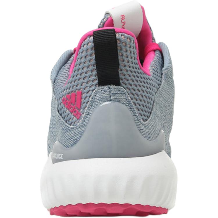 Детские кроссовки adidas AlphaBounce EM J (серый / розовый) — фото 3