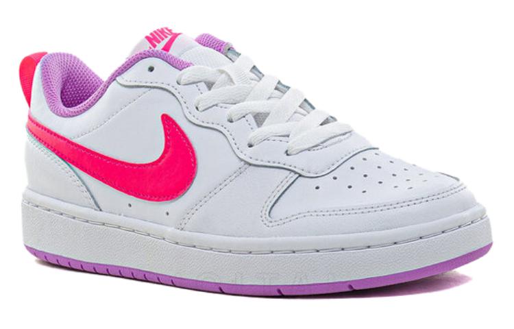 Кеды Nike NikeCourt Borough 2 Low 2 (бело-розово-фиолетовые) — Белый / розовый / фиолетовый — фото 5