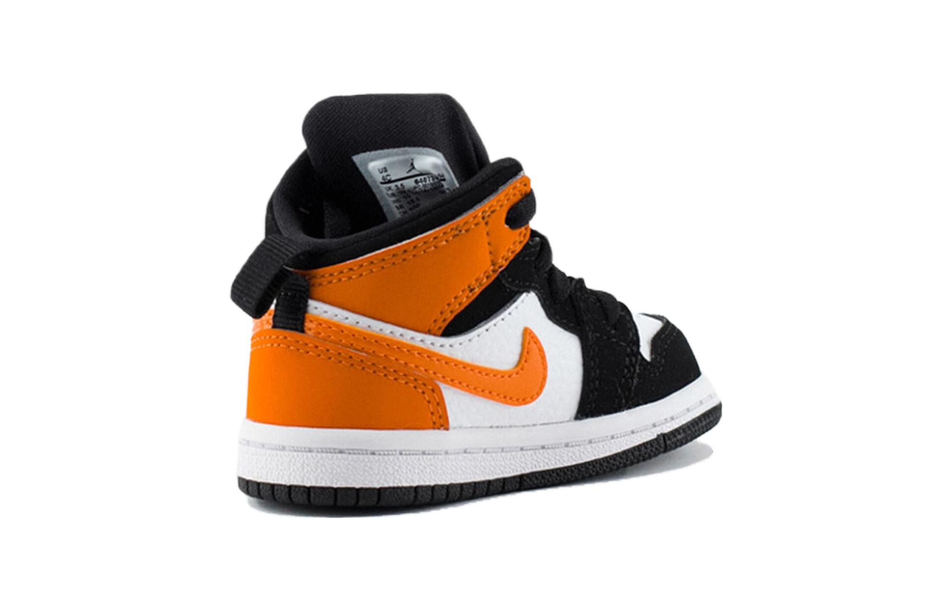 Кроссовки Jordan Air Jordan 1 (черно-оранжевые) — фото 4