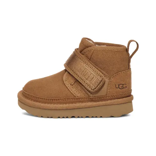 UGG Neumel suede, comfortable and warm, short-length snow boots, chestnut brown, for children and middle-aged children