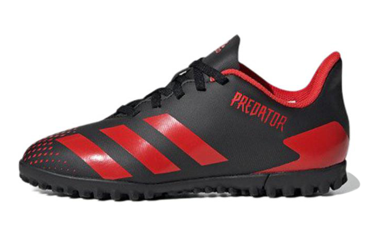 Детские кроссовки adidas Predator 20.4 Tf J (черно-красные)