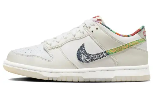 Nike Dunk Low White Multi-Color Paisley GS