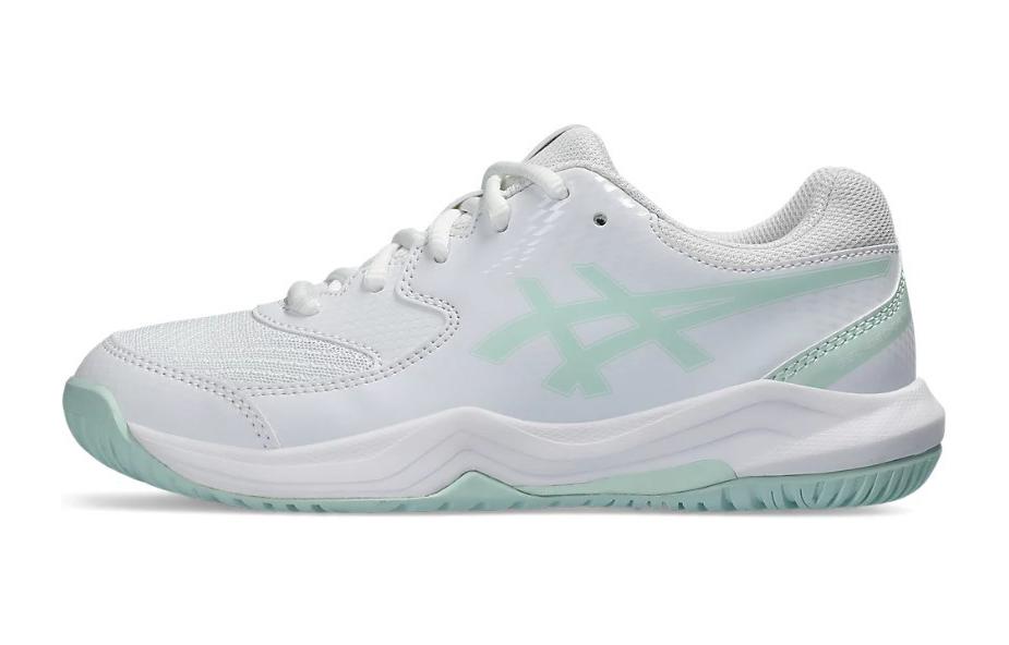Детские кроссовки ASICS ASICS Gel-Dedicate 8 (бело-зеленые)