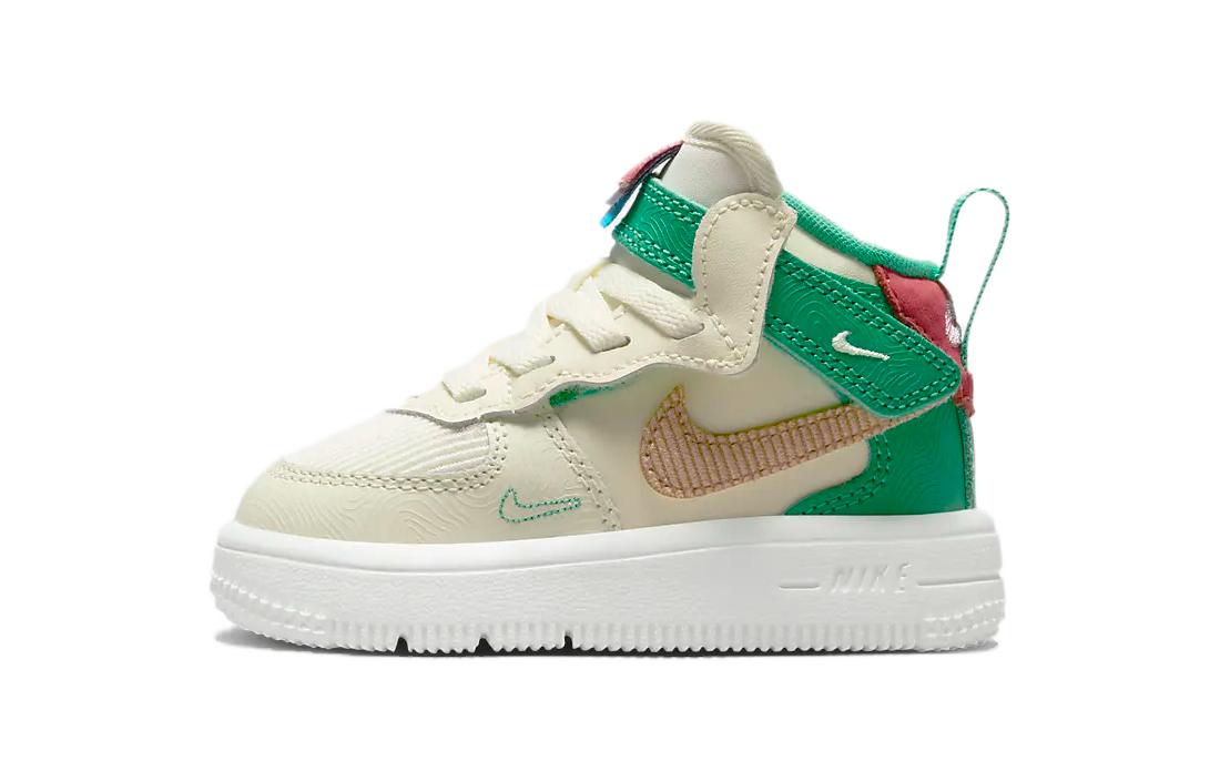 Кеды Nike Nike Air Force 1 (бело-зеленые)