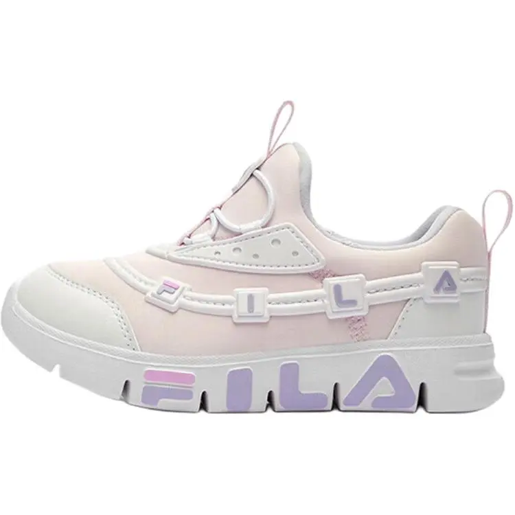 FILA KIDS Slip Resistant Anti Kick Abrasion Resistant Low top Kids' Training Shoes Pink White