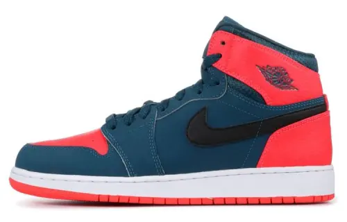 Jordan Air Jordan 1 Retro High Westbrook Westbrook leather gs high top basketball shoes black red same style for men and women