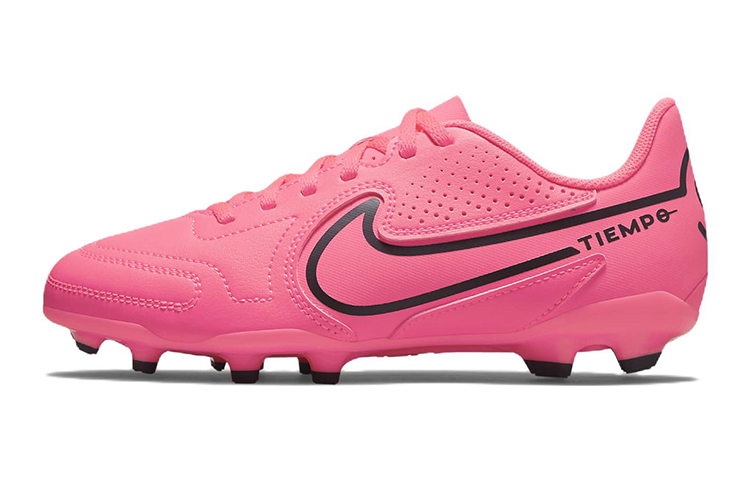 Nike Tiempo Legend 9 Club MG multi-field non-slip wear-resistant low-top children's football shoes pink children's style