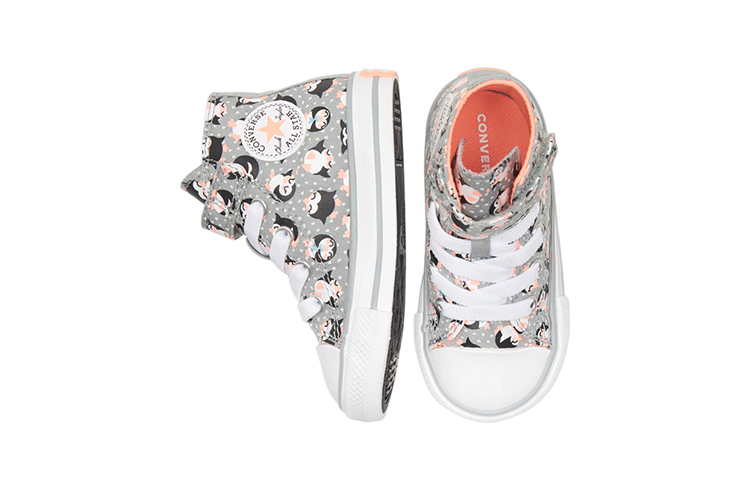 Детские кеды Converse Chuck Taylor All Star 1V (черно-серые) — Чёрный / серый — фото 4