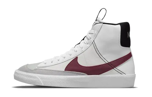 Nike Blazer Mid 77 SE GS White Rush Maroon