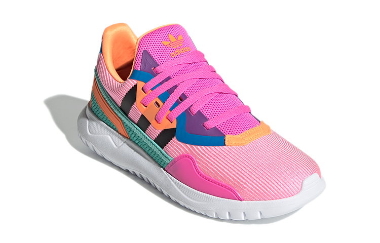 Детские кроссовки adidas originals Flex (розово-синие) — фото 4