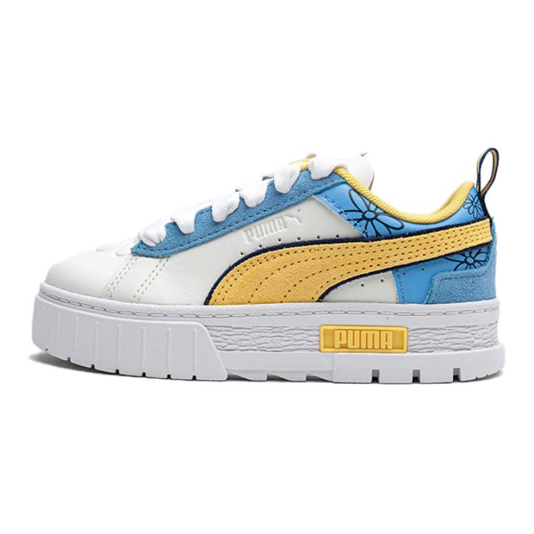 Кеды PUMA Mayze The Smurfs PS (бело-желтые)