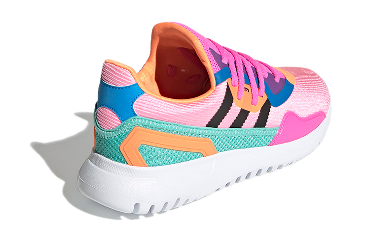 Детские кроссовки adidas originals Flex (розово-синие) — фото 5