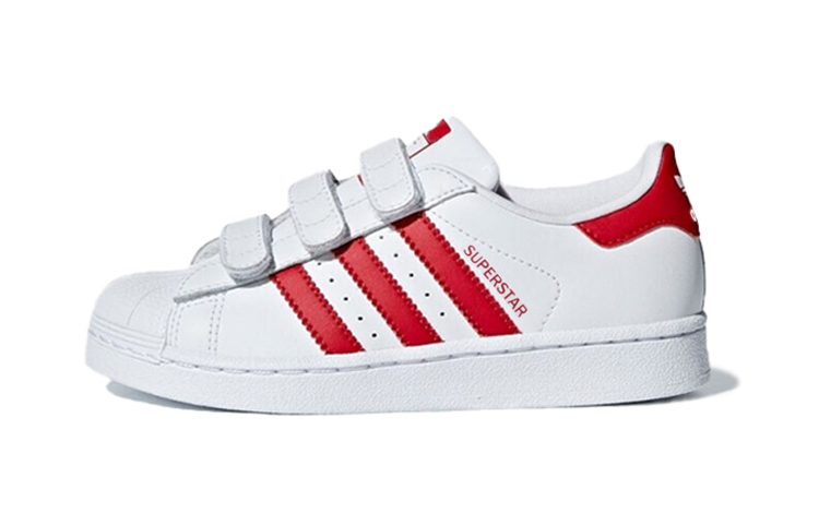 Кеды adidas originals SUPERSTAR CF (бело-красные)