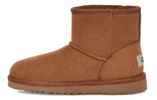 UGG Comfortable and versatile, warm snow boots, chestnut brown, teenagers