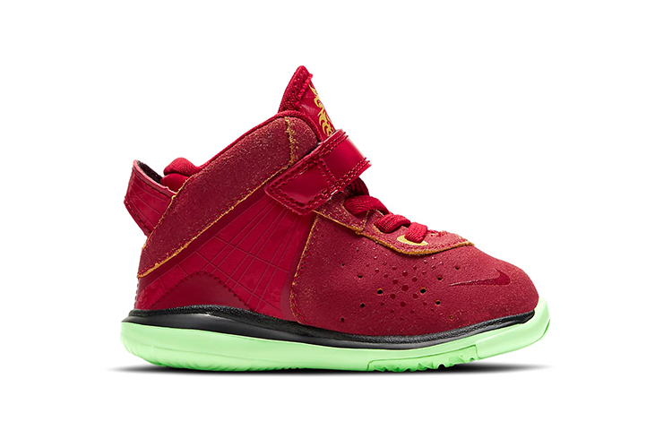Детские кроссовки Nike Lebron 8 "Empire Jade" (черно-красные) — Чёрный / красный — фото 2