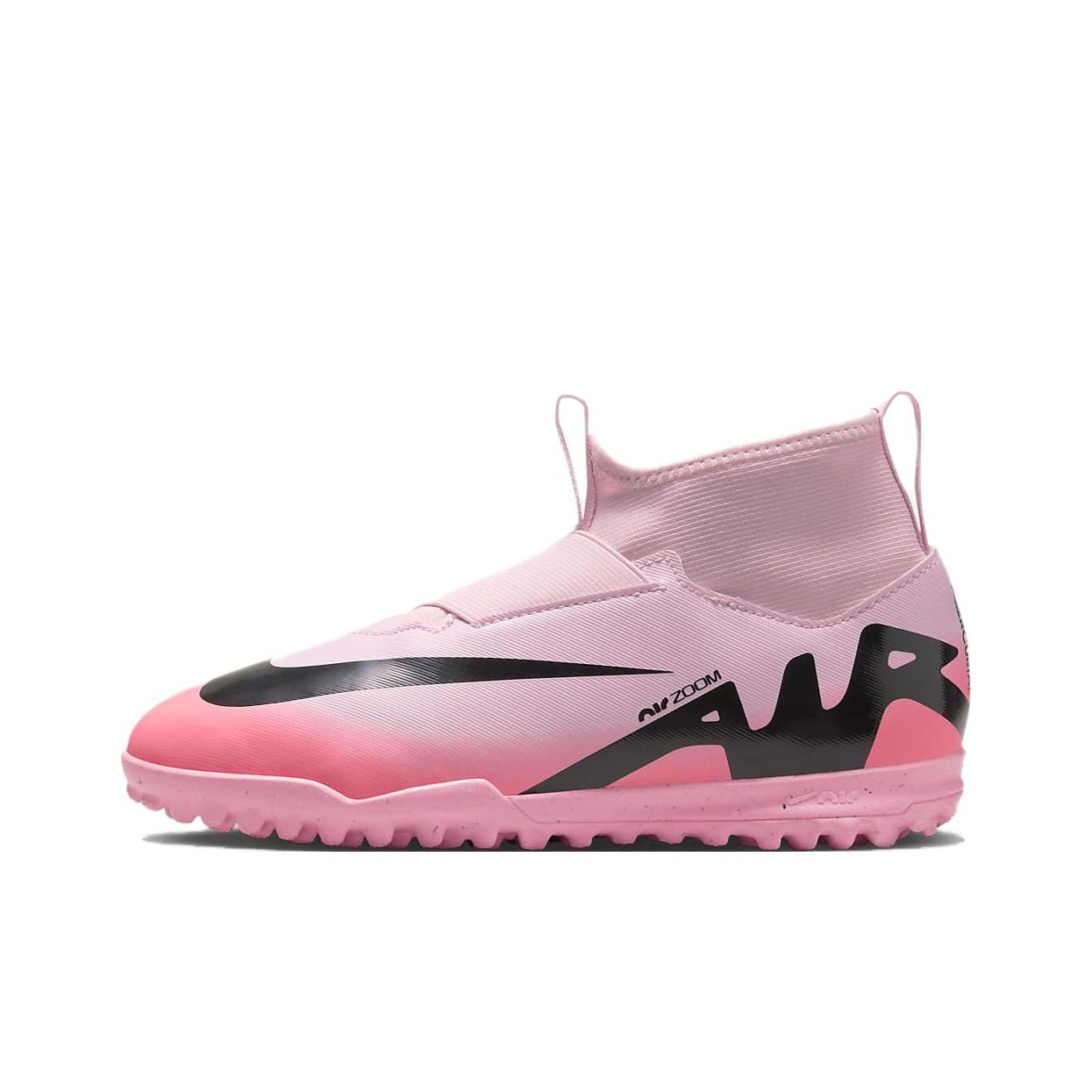 Nike Jr. Mercurial Superfly 9 Club Comfortable and Versatile GS Mid-top Children's Football Shoes Pink Black Children's Style