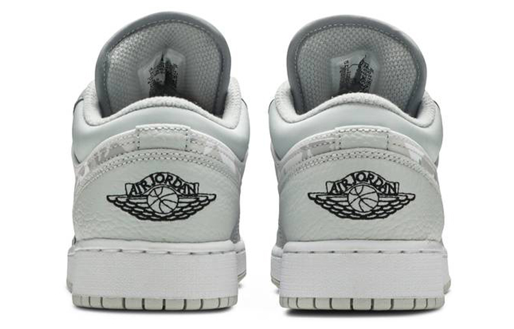 Унисекс кеды Jordan JordanAir Jordan 1 Low SE PU DiorGS (белый / серый) — фото 7