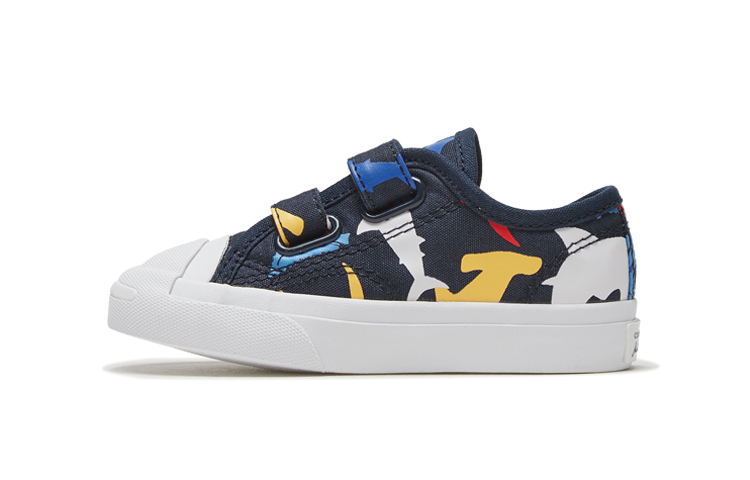 Детские кеды Converse Jack Purcell (черно-синие)