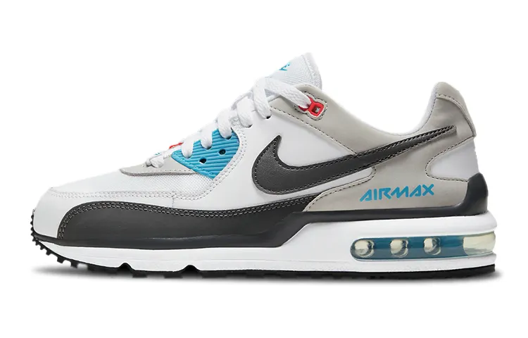 Nike Air Max Wright Cushioning Abrasion Resistant Breathable Low top Casual Shoes White Blue Pink Unisex
