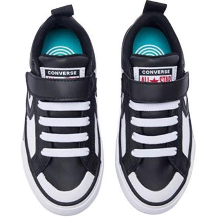 Кроссовки Converse Pro Blaze Strap // (черно-бело-красный) — фото 4