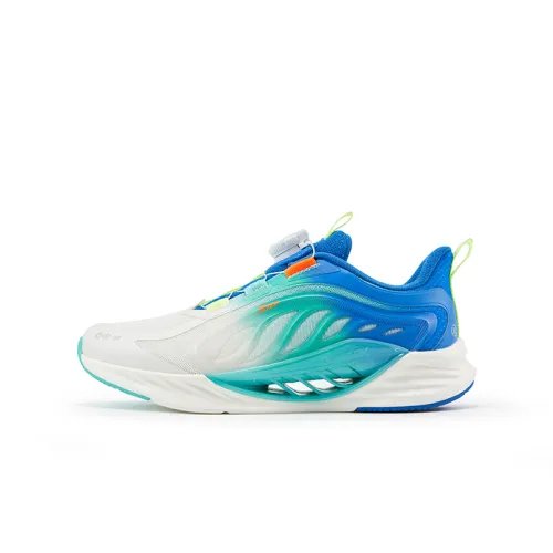 Xtep Hydrogen Wind 8.0 Hida Technology Professional Foot Care Physical Examination Low-top Running Shoes Sail White Prussian Blue Youth