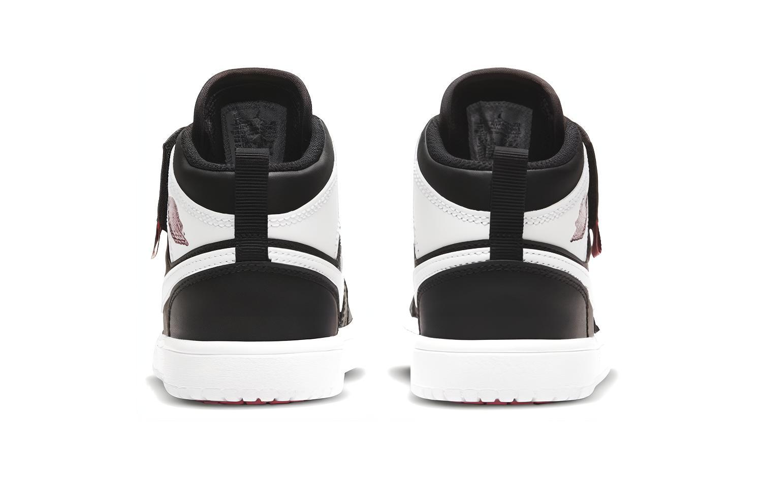 Кроссовки Jordan Air Jordan 1 Mid ALT (черный / белый / розовый) — Чёрный / белый / розовый — фото 6