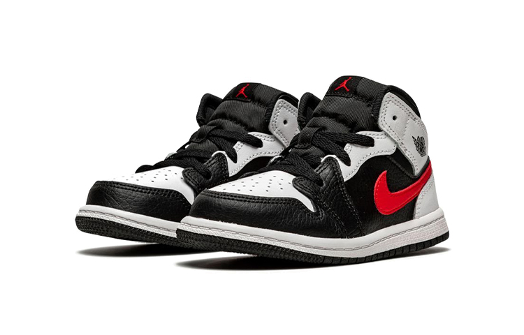 Детские кроссовки Jordan Air Jordan 1 Mid "Chile Red" 21044312 (красно-черные) — фото 3