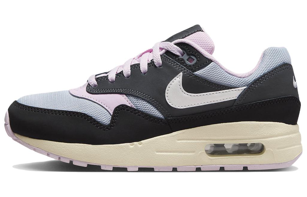 Кроссовки Nike Air Max 1 (розово-черные)