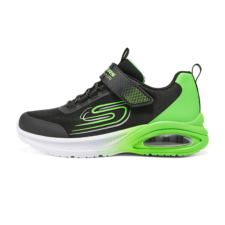 Детские кроссовки Skechers (черно-лимонные)