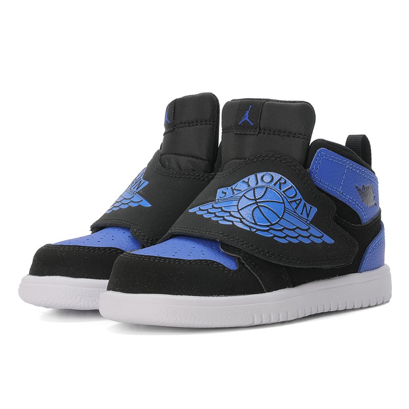 Кроссовки Jordan Air Jordan 1 (синие) — Чёрный / синий — фото 5