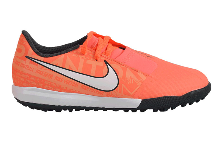 Детские сороконожки Nike Phantom Venom Academy TF (оранжевые) — фото 4