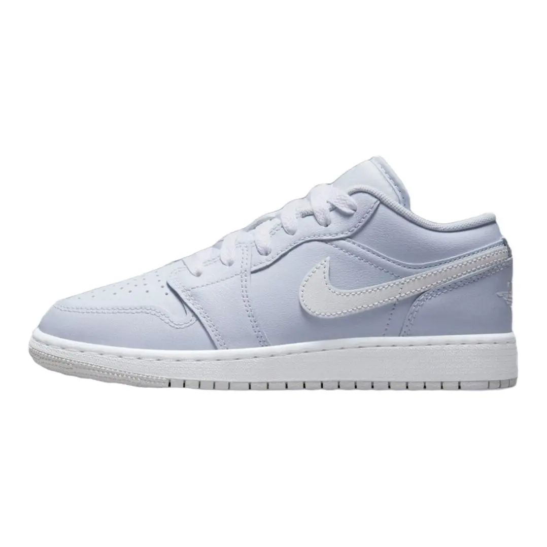 Jordan Air Jordan 1 Low top Children's Basketball Shoes Gray White Unisex