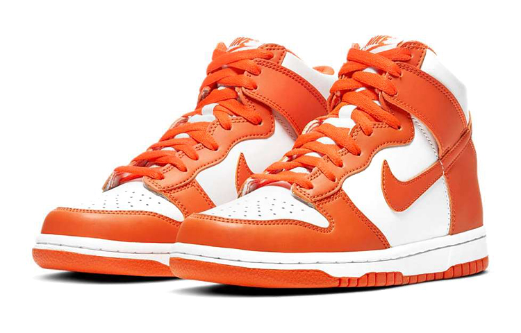 Кеды Nike Dunk "Orange Blaze" (бело-оранжевые) — фото 6