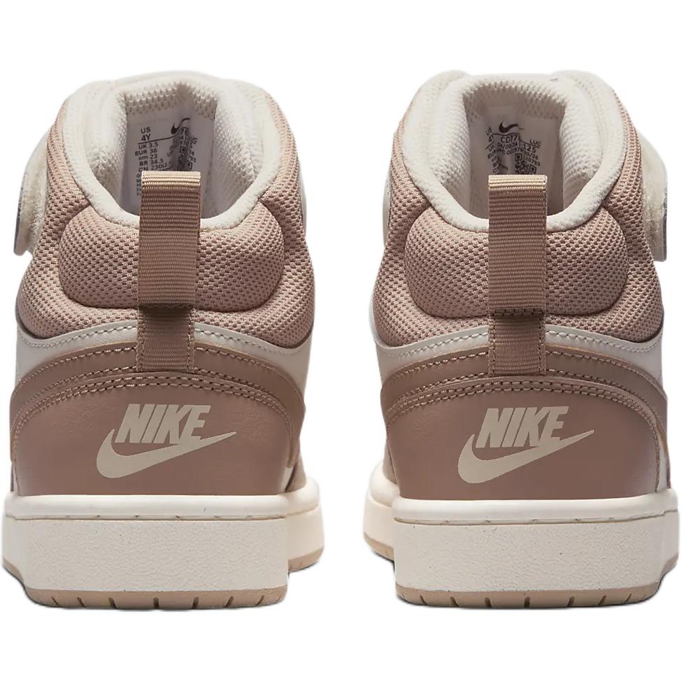 Унисекс кроссовки NikeCourt Borough Mid 2 (бело-коричневый) — фото 6