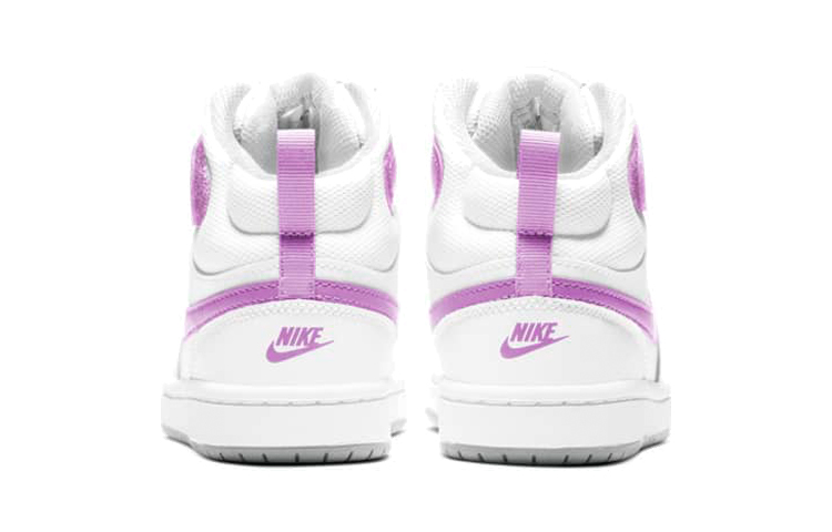 Детские кеды Nike Mid 2 (бело-фиолетовые) — фото 6