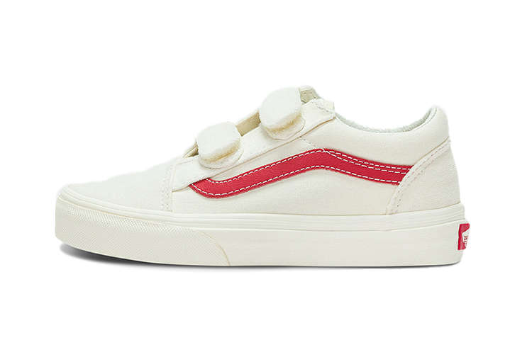 Детские кеды Vans Old Skool (бело-красные)