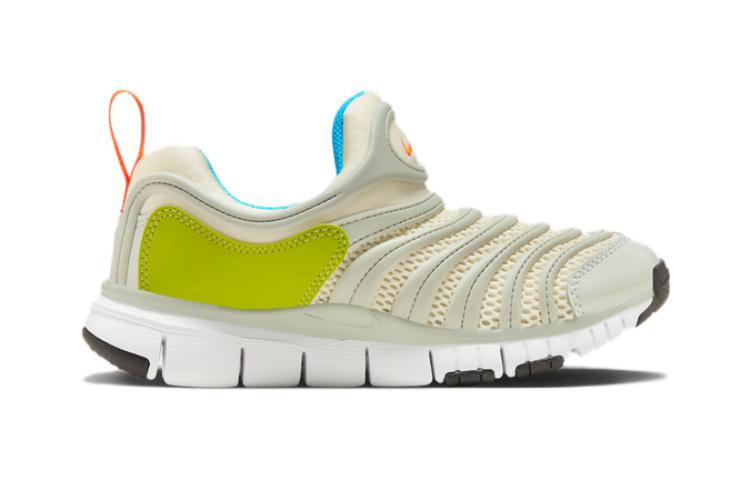 Детские кроссовки Nike Dynamo Free PS (серебристо-зеленые) — Серебристый / зелёный — фото 7
