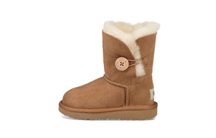 Детские ботинки UGG Bailey Button II (коричневые)