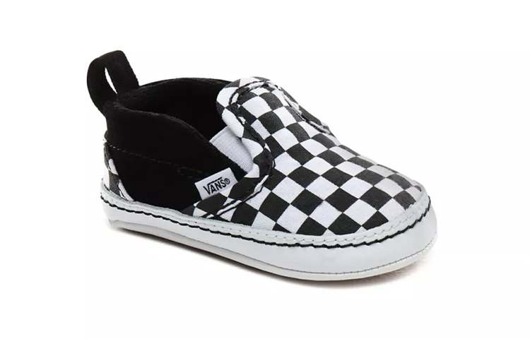 Кеды Vans slip-on V Crib (черно-белые) — фото 3