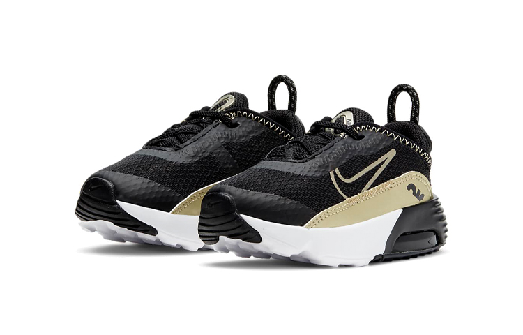 Детские кроссовки Nike Air Max 2090 (черно-золотой) — Чёрный / золотой — фото 4